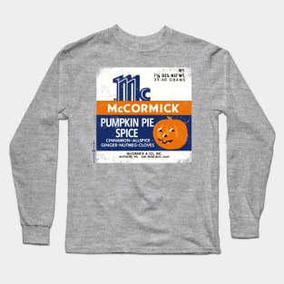 Vintage Pumpkin Pie Spice Label 2 Long Sleeve T-Shirt